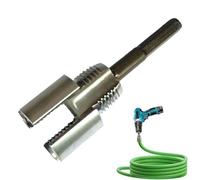 PVC Pipe Threader, Water Main Internal Thread Opener, Carbon Steel Tap Cutting Introduction for Electric Drill, Plumbing Rethreading Tool Toward Threading Repairs