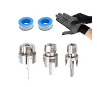 PVC Pipe Threading Tool - 1 Inch Pipe Threader | Double Function Tapping Tool - Carbon Steel Integrated Internal External Thread Cutter Leakproof Set for Plumbing Electrical Conduit Repair Work