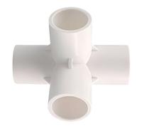 PVC Pipeline Connector Kit 3 Way 4 Way Fitting for Water Transportation System Four-Connections 40mm