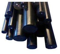 PVC Plastic Black Round Rod Bar 6, 10, 8, 12, 15, 18, 20 & 25mm, 100 to 600mm (18mm, 300mm)