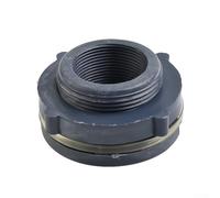 PVC Plastic Bulkhead Fitting Adapter with Silicone Seal Gasket, Internal Thread Tank Joint for Garden Water Tank Aquarium Irrigation, 1/2" to 2" Inch Size Options(1.5 inch)