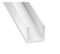 PVC Plastic Channel White - 12mm x 10mm x 1m