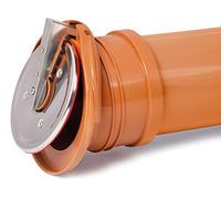PVC Plastic Check Flap Valve Self Activating End Drainage Backwater 110mm