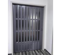 PVC Plastic Folding Sliding Door for Internal Use, Durable Frame & Acrylic Glass, Customizable Fit for Bedroom Kitchen Balcony