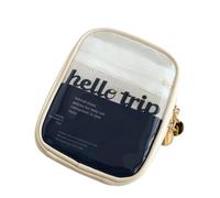 PVC Portable Makeup Bag Travel Beauty Exquisite Toiletries Storage Bag, Lipstick Storage Bags for Women, Gift for Girls(Blu)
