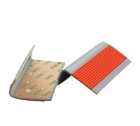 PVC Quadrant Trim,Corner Edging Strip,9.8-32.8FT Stair Edge,Rubber Nosing, Non-Slip Self Adhesive Protector Suitable(Red,39.3in/3.3ft)