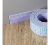 PVC Quadrant Trim, Corner Edging Strip,Flexible EVA Baseboard, Peel And Stick Rubber Base Moulding, 5/7/10CM×20Feet/6Meters(Purple,Width 7cm/2.7in)