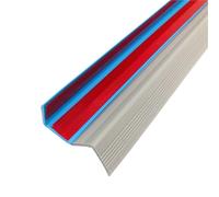 PVC Quadrant Trim,Corner Edging Strip,Vinyl Anti Slip Stair Strips, 32.8FT Self Adhesive Edge Protector, Anti-Slip Rubber Molding(Grey,3.5x3.5cm10ft/118in)