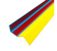 PVC Quadrant Trim,Corner Edging Strip,Vinyl Anti Slip Stair Strips, 32.8FT Self Adhesive Edge Protector, Anti-Slip Rubber Molding(Yellow,3.5x3.5cm10ft/118in)