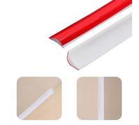 PVC Quadrant Trim, Flexible Moulding Trim Self Adhesive, Home Wall Inside Corner Decoration, Plastic Skirting Board-Caulk Strip, Laminate Floor Beading & Skirting Floor Edging Strip (12 * 9mm/10m)