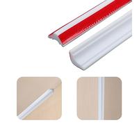 PVC Quadrant Trim, Flexible Moulding Trim Self Adhesive, Home Wall Inside Corner Decoration, Plastic Skirting Board-Caulk Strip, Laminate Floor Beading & Skirting Floor Edging Strip (19 * 13mm/3m)