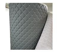PVC Quilted Faux Leather Vinyl Foam Backed- Automotive, Headliner, Furniture Upholstery, DIY Projects, Home Decor Cushion Linen Wadding Fabric Canvas Back (1 Yard)(Grey,1.6x1m)