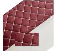 PVC Quilted Faux Leather Vinyl Foam Backed- Automotive, Headliner, Furniture Upholstery, DIY Projects, Home Decor Cushion Linen Wadding Fabric Canvas(Burgundy,1.6x1m)