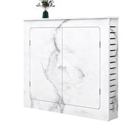 PVC Radiator Cover with Side Ventilation 2Door Decorative Heater Guard for Home & Office Stylish Radiator Grille 50x70x15cm / 20x28x6in Modern Design