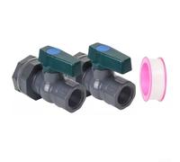 PVC Rain Diverter Kit 2 Pack Compatible with Standard Rainwater Storage Systems Featuring Leak-Resistant Construction and Clear Valve Orientation