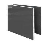 PVC Rigid Plastic Sheet, PVC Rigid Sheet Grey 20cm x 25cm Thickness 3-30mm Pack of 3 for Container Lining(Thickness:4mm)