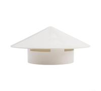 PVC Roof Vent Cap Chimney Rain Guard for 75-160mm Pipe, Extractor Fan Cover Soil Pipe Cowl Waste Pipe Hood, Bathroom Vent Terminal Kitchen Extract Protector(110mm)