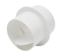 PVC Round Pipe Fan Check Valve for Ventilation in for Bathroom and Kitchen Backdraft Damper to Stop Air Backflow(200mm)