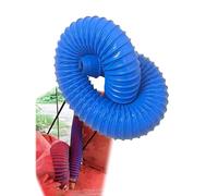 PVC Rubber Dust Suction Hose, PVC Corrugated Hose for Dust Collection Ventilation Drainage 5-25cm Inner Diameter Blue(16.4ft,20cm)