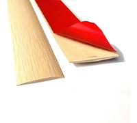 PVC Self Adhesive Floor Transition Strip, Flat Door Bar Threshold Strip, Laminate Flooring Edge Trim for Tile Wood Joins Gap (Maple 4cm/1.57in)