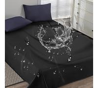 PVC Sheet Pad Waterproof Stain and Mess Oil-Proof Push Massage Spa Bed Sheet Thickened Protective Cover Bedspread Adult Couple for Upholstery Dressmaking Accessories (Black, 130 * 220cm)