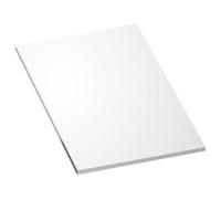 PVC Sheet Rigid Board Solid Plastic Panel Polyvinyl Chloride White for Construction Industry, Thickness 1 Cm(400mm x 400mm)