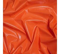 PVC Shiny Gloss Stretch Fabric - 1 Way Stretch - Width 145 CM (Orange)