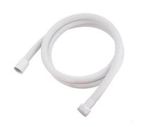 PVC Shower Hose Flexible Flexible Shower Tube for Bathroom Shower Head 1.5/2/3/4M Golden Silver Black Shower Hose Accessories(White,400cm)