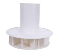 PVC Siphon Drainage Funnel Downspout Rainwater Outlet Connector | 110mm Outer Diameter, Quiet Flow Control, White Finish, for Gutters and Building Maintenance