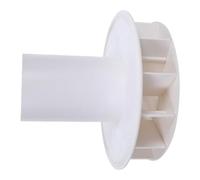 PVC Siphon Rainwater Diverter Funnel, Downspout Connector 110mm | White Flow Control Part, Stable Drainage and Reuse Ready, for Roofs and Building Maintenance