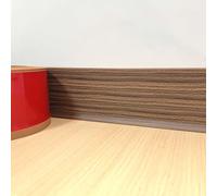 PVC Skirting Board Trim Self-Adhesive,Flexible Skirting Boards Covers,Peel and Stick Wall Base Board Moulding Strip,Baseboard Molding Tape(5M L,10cm W) for Floor Wall Kitchen and Bathroom