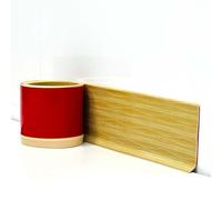PVC Skirting Board Trim Self-Adhesive,Flexible Skirting Boards Covers,Peel and Stick Wall Base Board Moulding Strip,Baseboard Molding Tape(5M L,10cm W) for Floor Wall Kitchen and Bathroom