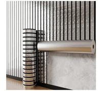 PVC Slat Wall Panel Peel and Stick Mirror-Finish Slat Wall Panels Peel and Stick Fashion Mirror Thick Wallpaper Waterproof IXPE Foam Paneling for Walls and Ceilings,Silver 2,22.8"x118"