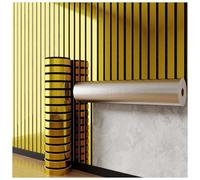 PVC Slat Wall Panel Peel and Stick Mirror-Finish Slat Wall Panels Peel and Stick Fashion Mirror Thick Wallpaper Waterproof IXPE Foam Paneling for Walls and Ceilings,Gold 1,15.7"x118"