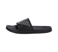 PVC Sliders with Oversized Eagle - male - Emporio Armani - Sliders - Black - 6 UK - Shoes 6 UK