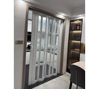 PVC Sliding Folding Door, Space-Saving Retractable Screen for Bathroom, Kitchen, and Small Rooms