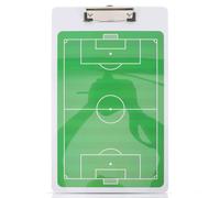 PVC Soccer Coaching Board with Paper Clip for Indoor Strategy | ABS Construction, Printing Surface, Fast Adjustments, Works in Rain, for Youth Soccer Coaches and Sheets