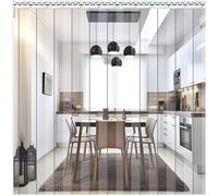PVC Soft Plastic Vinyl Strip Door Curtain Kit with Hardware(W75xH280cm/29.53x110.2in)