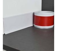 PVC Soft Skirting Board, 4 Meters Peel And Baseboard Trim, 8 Cm Wide Wall Baseboard Molding Trim For Floor Wall Base, Waterproof(White)