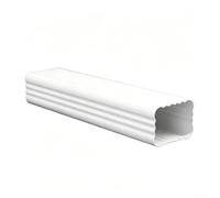 PVC Square Downpipe Gutter Elbow 65 Degree 90 Degree Bend White Rainwater Drainage Adapter Weather-Resistant Downspout Connector 8.5x6.3cm for(A)