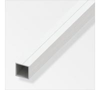 PVC Square Tube Profile 23.5mm x 23.5mm White System DIY Box Section 1 -2.5Mtr