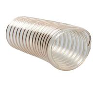 PVC Steel Wire Flexible Hose, PU Transparent Steel Wire Reinforced Hose 1 Meter Multiple Sizes Flexible Durable Temperature Resistant(Inner Diameter: 260mm)