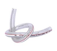 PVC Steel Wire Hose 10-25MM Transparent | Vacuum Suction Hose UV Chemical Resistant(3.0M,13x18mm)