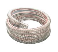 PVC Steel Wire Hose Transparent Thickened Pipe | High Pressure Explosionproof Drainage for Cold Use(ID40mmXOD47mm,4M)