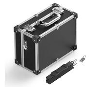 PVC Storage Case with Aluminium Frame 32x23x16cm Tool Box Lockable