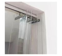 PVC Strip Curtain Complete Set Hanging Folding Door Curtain Transparent PVC Divider Curtain 120x400cm Ideal for Indoor/Outdoor Use Energy Saving and ct Protection