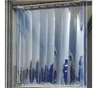 PVC Strip Curtain Door - Clear Sliding Curtains for Refrigeration & Catering, Waterproof Soft Glass Shutter, Customizable 1.8x2.4M, Ideal for Cold Rooms & Food Storage.