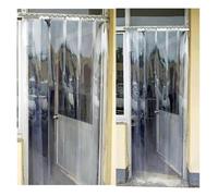 PVC Strip Curtain Door Kit, Durable Vinyl Strip Door Curtain, Commercial Walk-in Cooler Plastic Door Curtain for Rapid Creation of Flexible Partitions(165x250cm/64.96x98.43in)