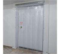 PVC Strip Curtains, Insulated Cold Room Transparent Door Partitions, Foldable Roller Blinds For Cold Room Warehouse Doorways (Color : 1.6mm, Size : 1.2mX2m)