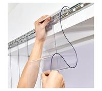 PVC Strip Door Curtain Kit, Durable Clear Vinyl for Walk-in Cooler and Freezer, Smooth Design, 1.25x2.4m